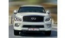 Infiniti QX80 EXCELLENT CONDITION - GCC - FULL OPTION - BANK FINANCE FACILITY - WARRANTY