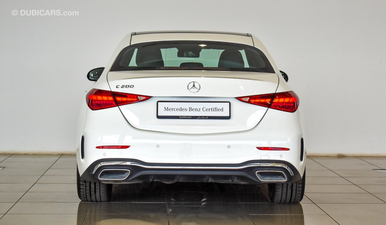 مرسيدس بنز C200 SALOON / Reference: VSB 31914 Certified Pre-Owned with up to 5 YRS SERVICE PACKAGE!!!