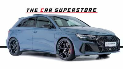Audi RS3 TFSI quattro 2.5L Sportback Al Nabooda warranty Service Contract-Carbon RS Bucket Seats-Special Colo