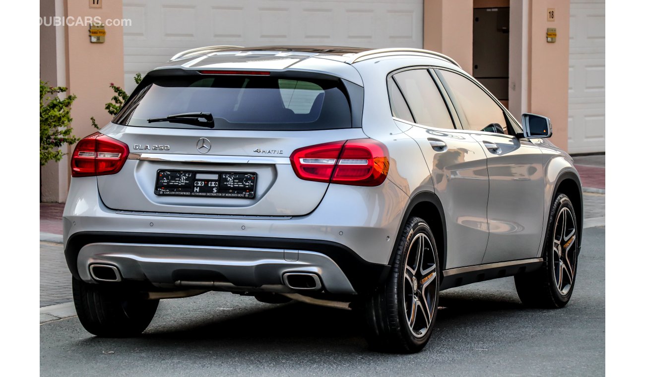 مرسيدس بنز GLA 250 4Matic 2015 GCC under Warranty with Zero Down-Payment.