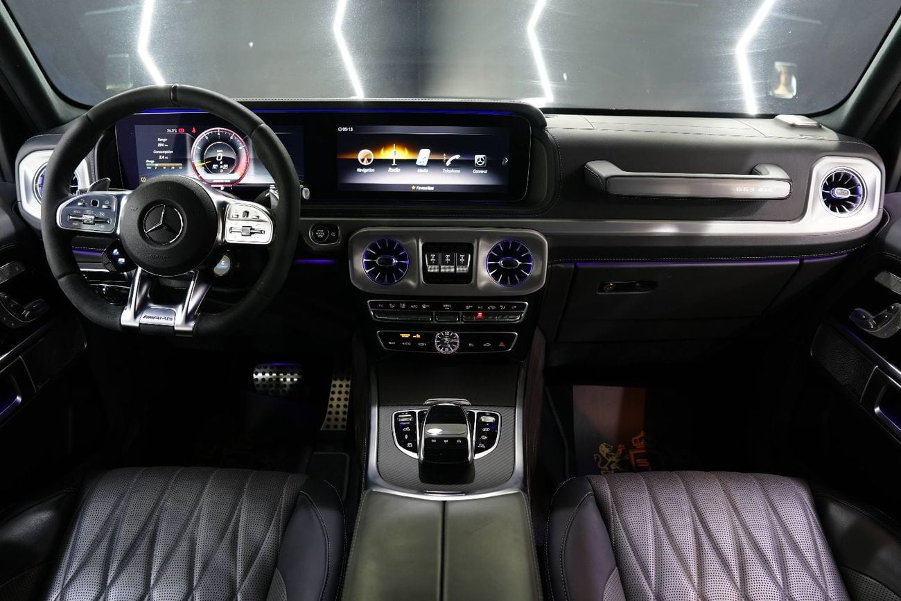 مرسيدس بنز G 63 AMG 4x4² هيكل خارجي/داخلي من ألياف الكربون، رف سقف، محاور بوابة، مواصفات خليجية!!