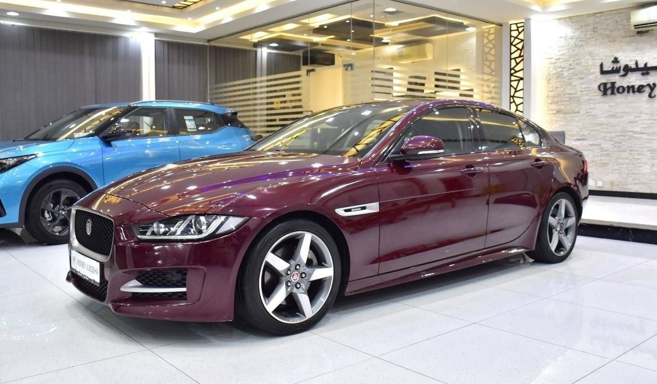 جاكوار XE EXCELLENT DEAL for our Jaguar XE R-Sport ( 2016 Model ) in Burgundy Color GCC Specs