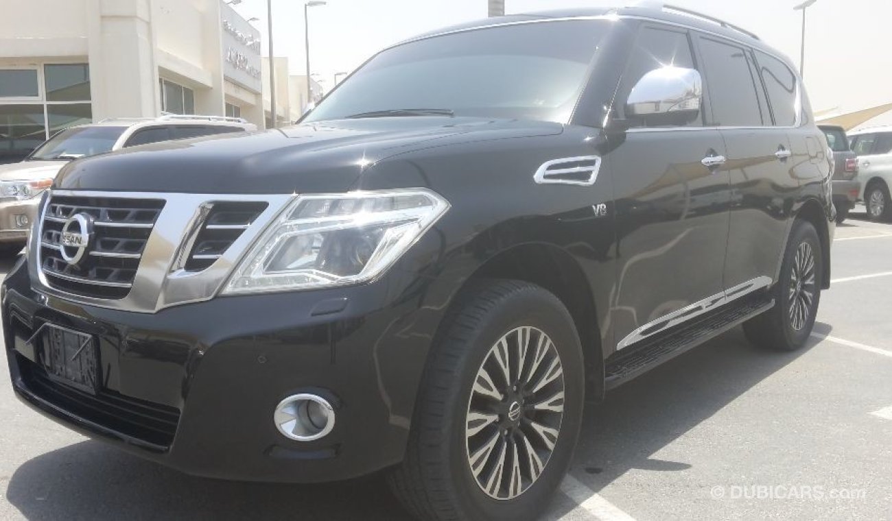 Nissan Patrol بلاتينيوم فل ابشن صبغة وكاله بحاله ممتاذه