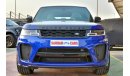 Land Rover Range Rover Sport SVR 2018 with 3 Year Warranty & Service