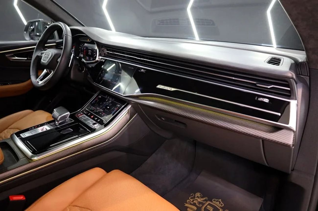 Audi RS Q8 Quattro, Ceramic Brakes, Carbon Fiber Package, Bang N Olufsen Audio, GCC Specs!!