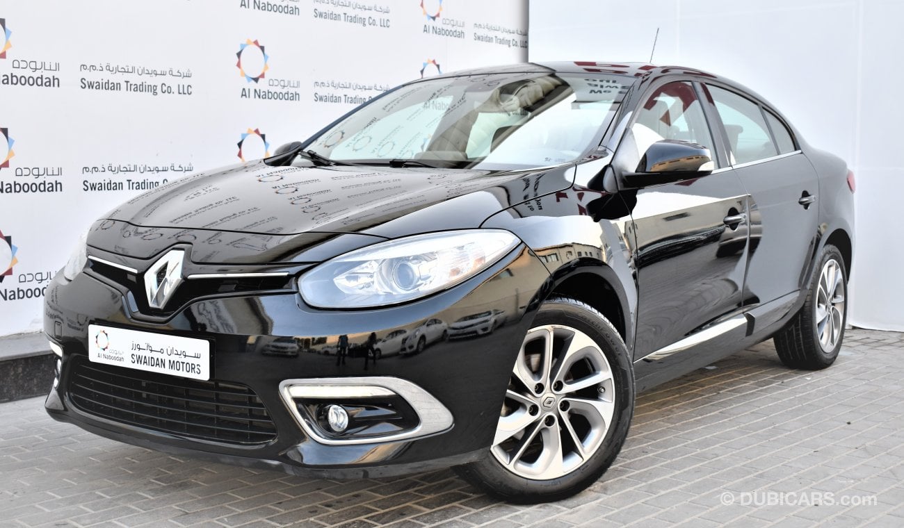 Renault Fluence DEALER WARRANTY 2.0L LE 2017 GCC SPECS WITH SUNROOF