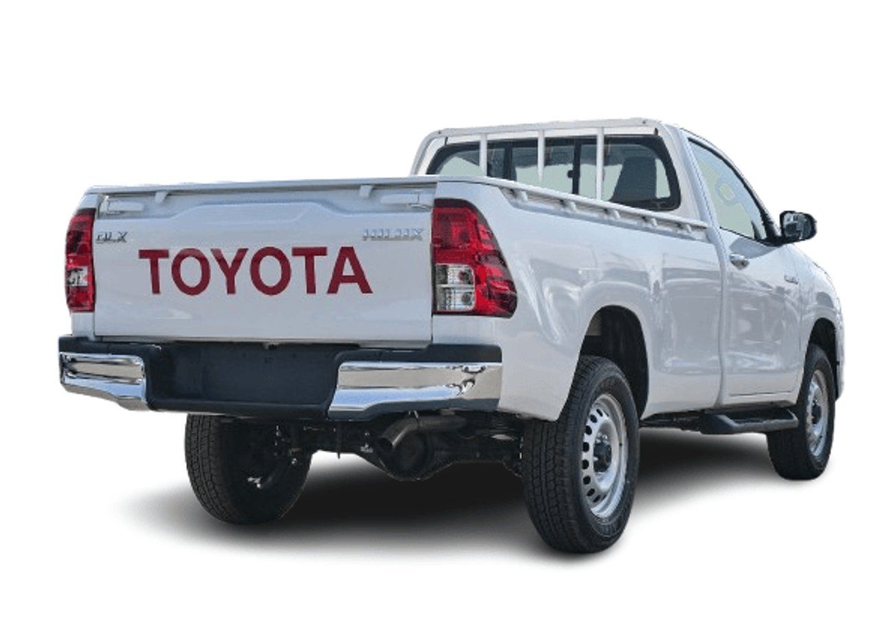 تويوتا هيلوكس ECTJRY003 - 2025 Toyota Hilux Single Cab DLX - 2.4L Diesel Manual 4wd - White with Red Interior