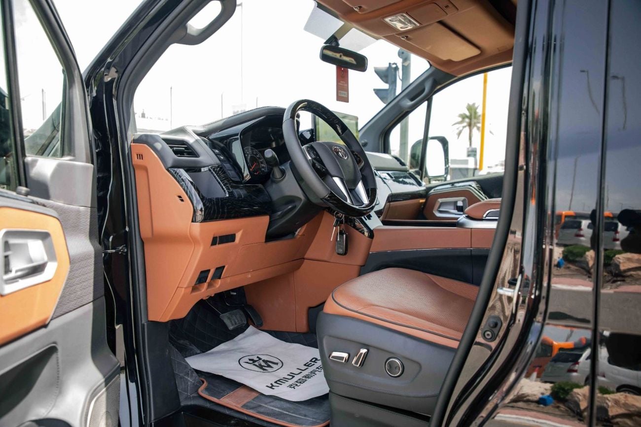 Toyota Hiace Alpha AL680 KMuller Edition 3.5L - Black Inside Brown | Export Only