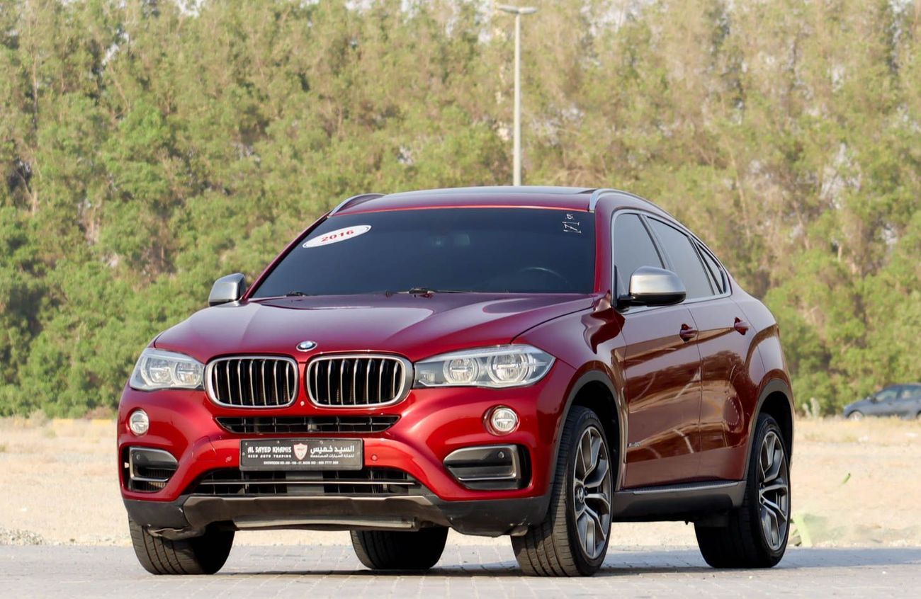 بي أم دبليو X6 50i Exclusive 4.4L BMW X6 xDrive50i 2016 – V8, 4.4L, GCC, Original Paint, Accident-Free, Excellent C