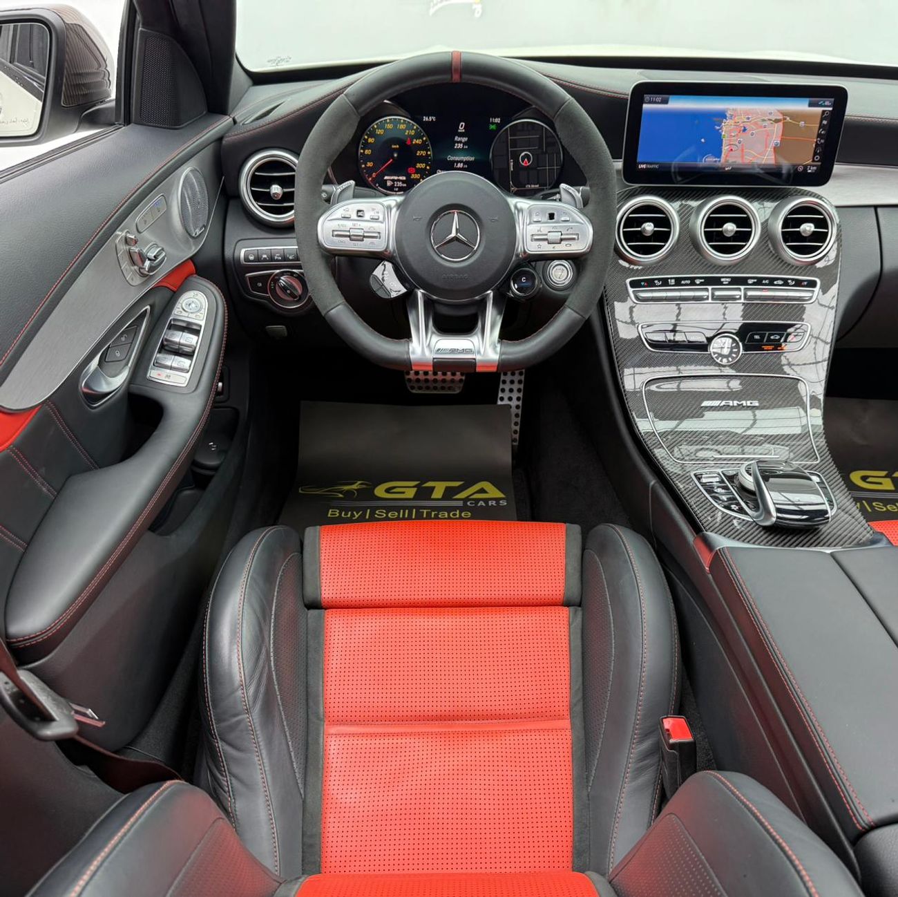 Mercedes-Benz C 63 S 2019 Mercedes Benz C63 S AMG, Warranty, Full Service History, Carbon Fiber Package, Full Option, GCC