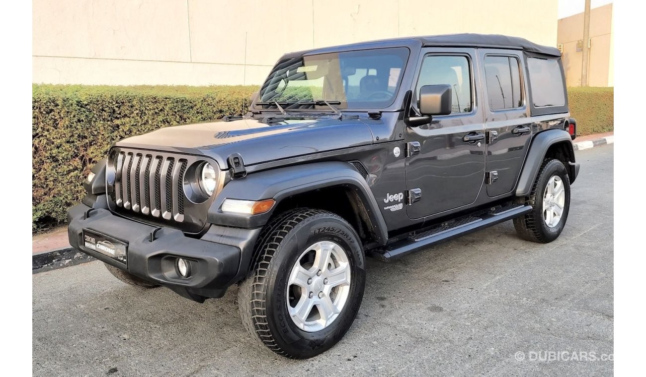 جيب رانجلر 2019 JEEP WRANGLER UNLIMITED SPORT  SOFT TOP  CONVERTIBLE (JL), 4DR SUV, 3.6L 6CYL PETROL, AUTOMATIC