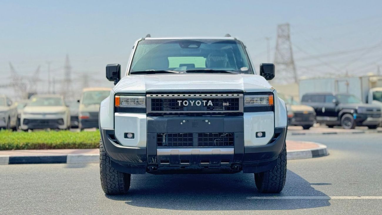 تويوتا برادو Toyota Prado 2024, petrol engine 2.4L 7seats Automatic gear,white colour 2