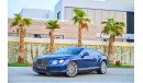 Bentley Continental GT Speed W12 | 6,722 P.M (3 Years) | 0% Downpayment | Full Option | Immaculate Condition!