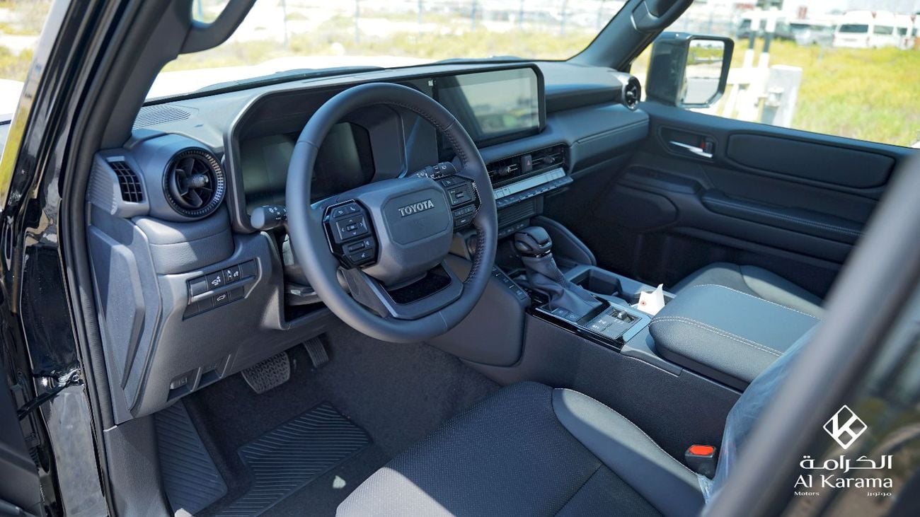 Toyota Prado 2.4L Trubo - All Rounder G - 4WD Drive - Sunroof - GCC - 7 Seater SUV - Black