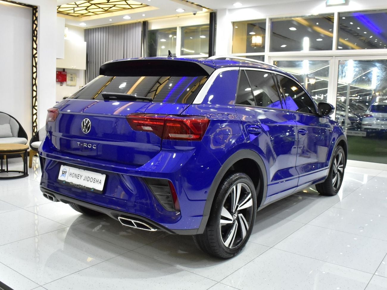 Volkswagen T ROC EXCELLENT DEAL for our Volkswagen T-ROC R-Line ( 2023 Model ) in Blue Color GCC Specs