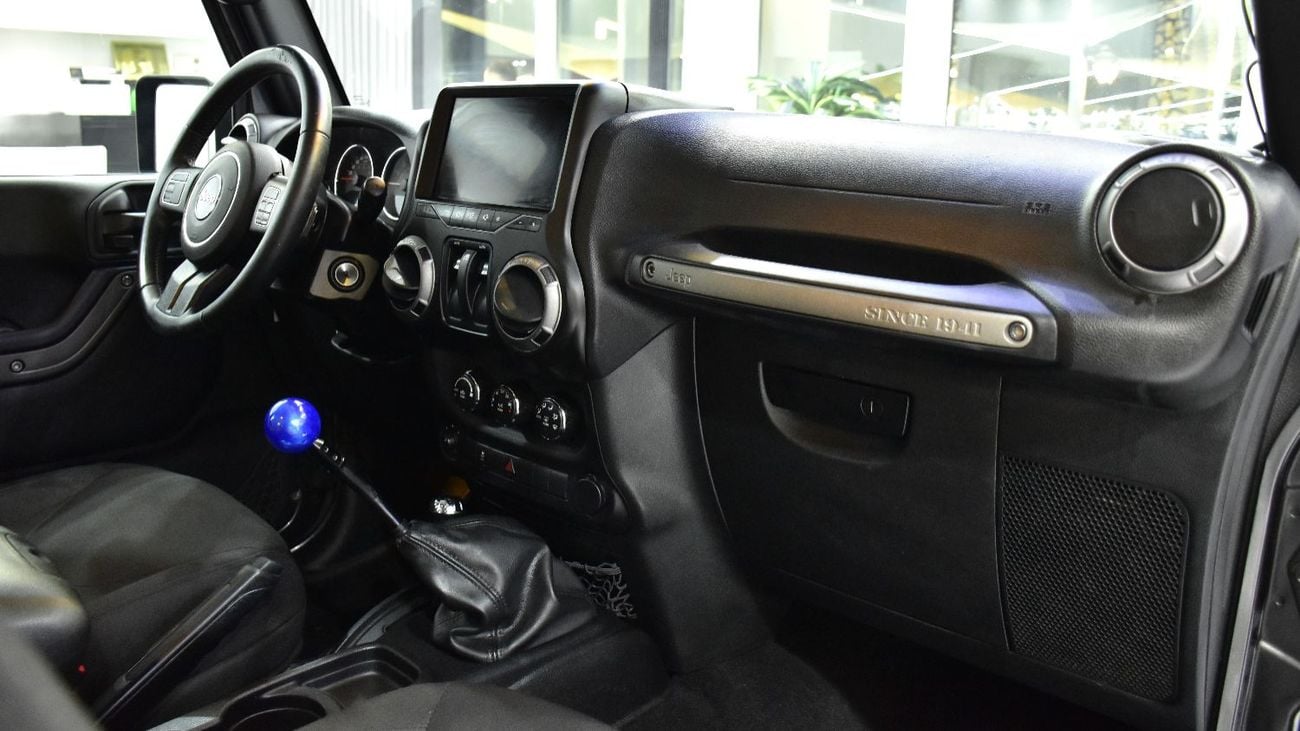 Jeep Wrangler EXCELLENT DEAL for our Jeep Wrangler Sport ( 2017 Model ) in Grey Color GCC Specs