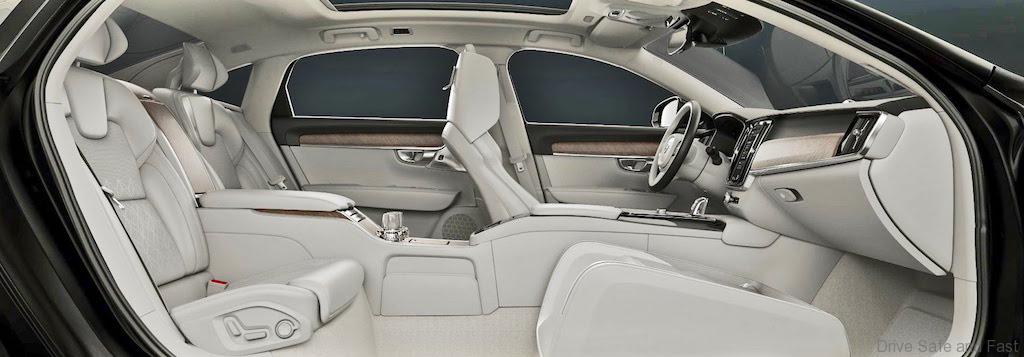 فولفو S90 interior - Rear