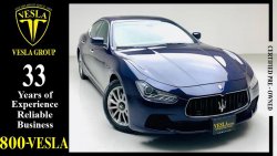 Maserati Ghibli AL TAYER CAR! / GCC / 2014 / UNLIMITED MILEAGE WARRANTY / 2 KEYS / PERFECT CONDITION / 1,438 DHS P.M