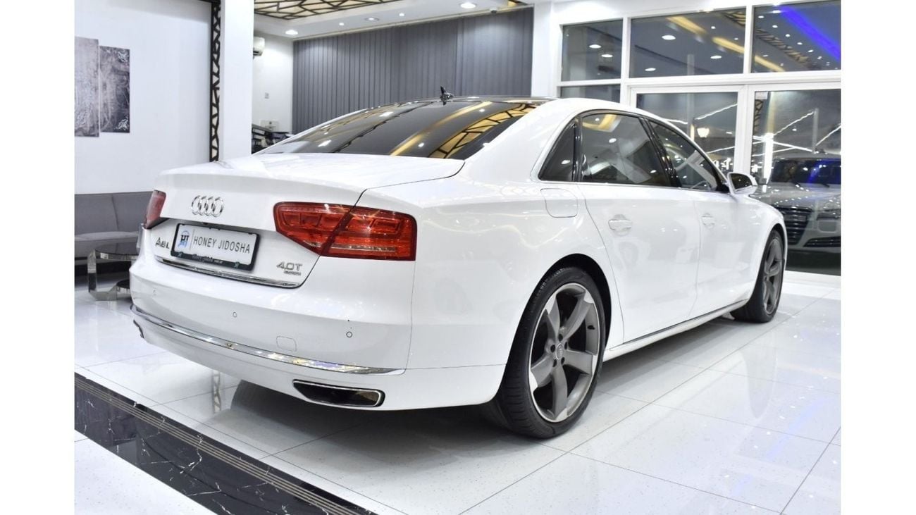 Audi A8 EXCELLENT DEAL for our Audi A8 L 4.0T Quattro ( 2013 Model ) in White Color GCC Specs