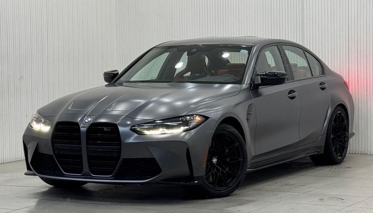 بي أم دبليو M3 Competition 3.0L 2021 BMW M3 Competition, Warranty, Service History, Carbon Fiber Package, Full Opti