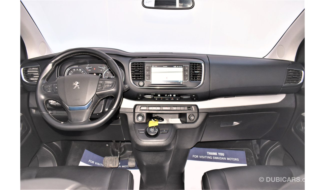 Peugeot Traveller AED 2448 PM | 2.0L L3 VIP BUSINESS GCC WARRANTY UP TO 2025 OR 100K KM