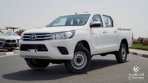 تويوتا هيلوكس 2.4L DLX 4x4 Manual Transmission | 6 Seater | GCC Specs | Power Mirror | Touch Screen Media Player