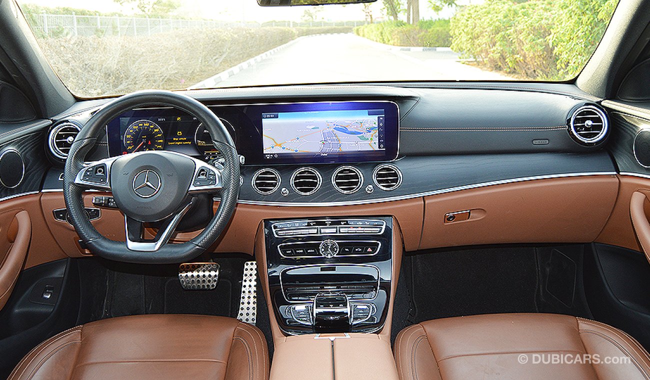 Mercedes-Benz E 400 AMG 4MATIC, 3.0L V6 GCC Specs w/ Gargash Warranty until 2021 and Gargash Service until 60,000km