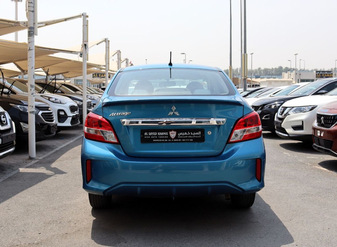 Mitsubishi Attrage GLX Highline ACCDIENTS FREE - GCC - ENGINE 1.2 - PERFECT CONDITON INSIDE OUT -