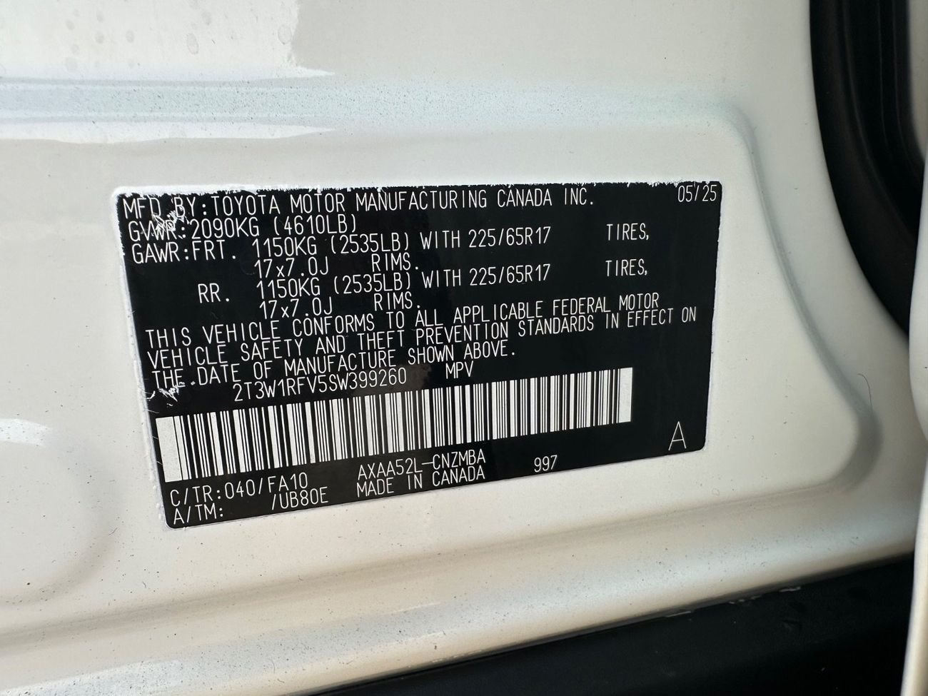 Toyota RAV4 2025 TOYOTA RAV4 XLE FULL OPTION