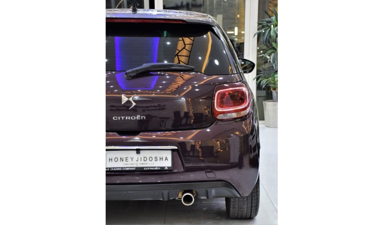 Citroen DS3 EXCELLENT DEAL for our Citroen DS3 ( 2015 Model! ) in Purple Color! GCC Specs