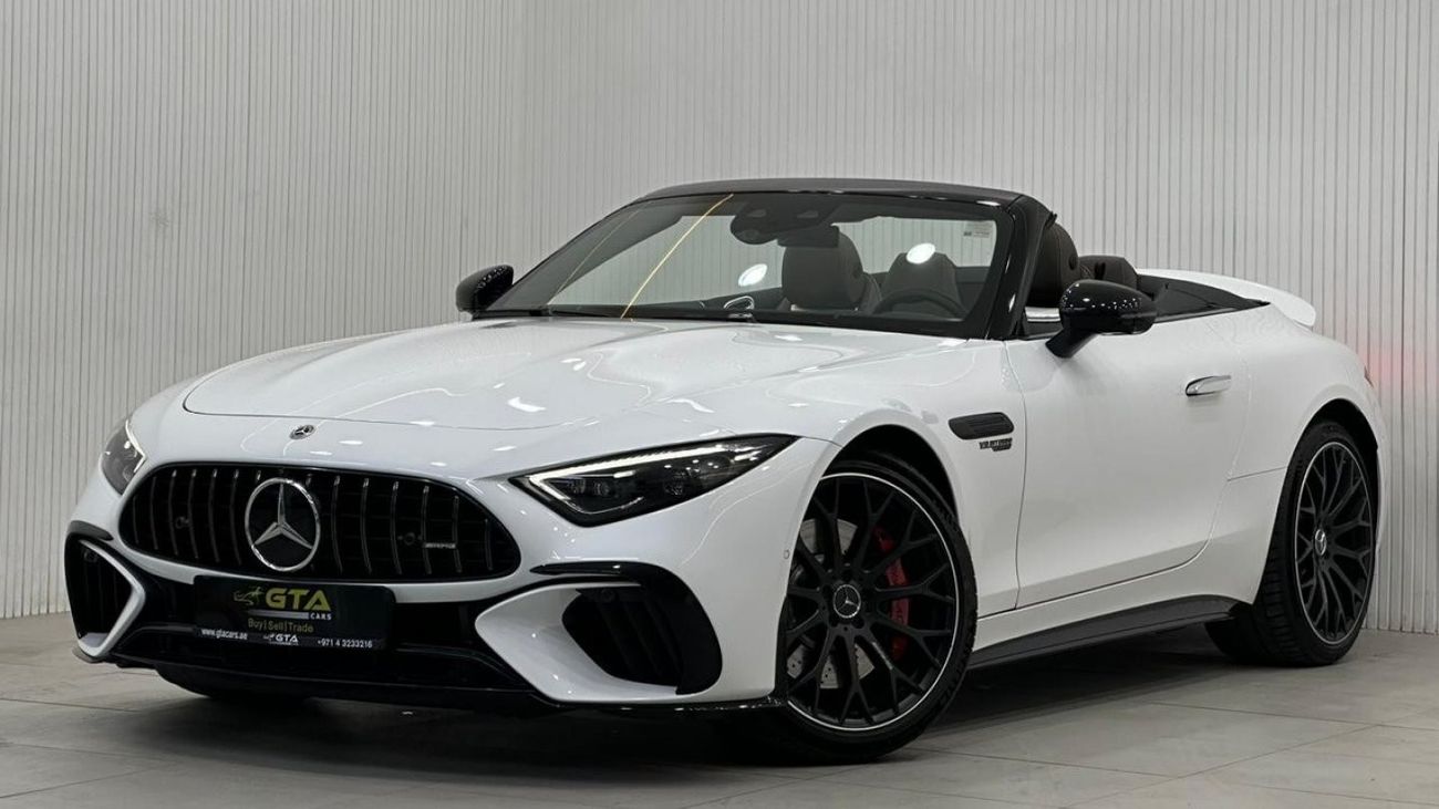 مرسيدس بنز SL 55 AMG 2022 Mercedes Benz SL55 AMG 4MATIC+, August 2028 Mercedes Warranty, Full Options, Low Kms, GCC