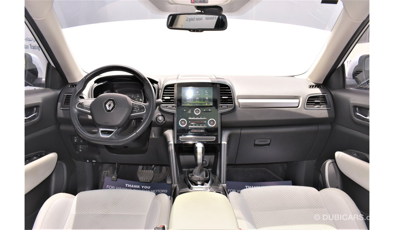 Renault Koleos 2.5L SE 4WD 2019 GCC DEALER WARRANTY