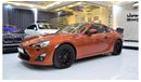 Toyota 86 GTX EXCELLENT DEAL for our Toyota 86 GTX ( 2014 Model ) in Orange Color GCC Specs