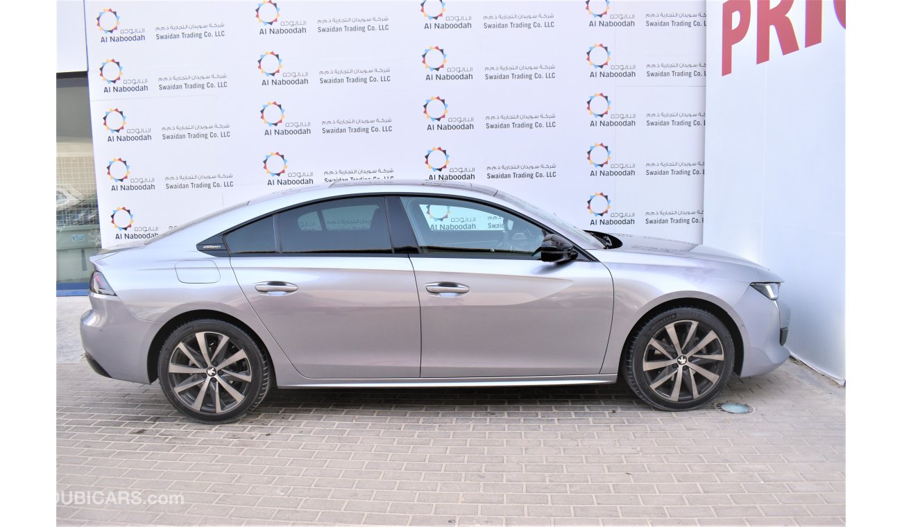 Peugeot 508 1.6L GT LINE DEMO 2019 GCC AGENCY WARRANTY UP TO 2024 OR 100000KM