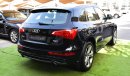 Audi Q5 4 cylinder 2013 model, paint agency, panoramic, cruise control, control wheels, sensors, in excellen