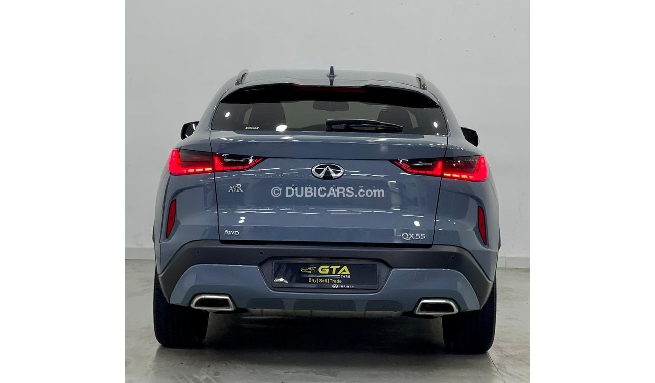 Infiniti QX55 2022 Infiniti QX55 AWD, Aug 2027 Infiniti Warranty, Aug 2025 Infiniti Service Contract, Low Kms, GCC