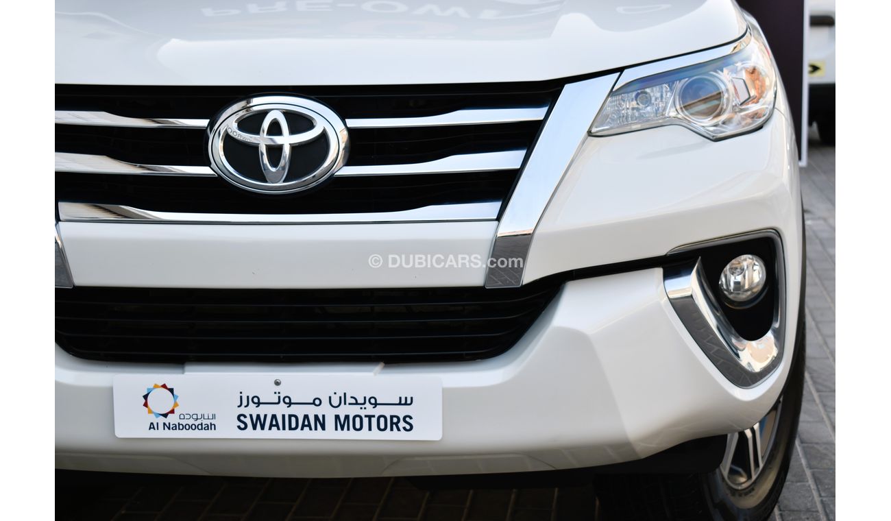 Toyota Fortuner AED 1599 PM | 2.7L EXR 4WD GCC DEALER WARRANTY