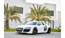 Audi R8 V8 S-Tronic - Full Agency Service History - Carbon Fiber Pack - AED 3,701 PM - 0% DP