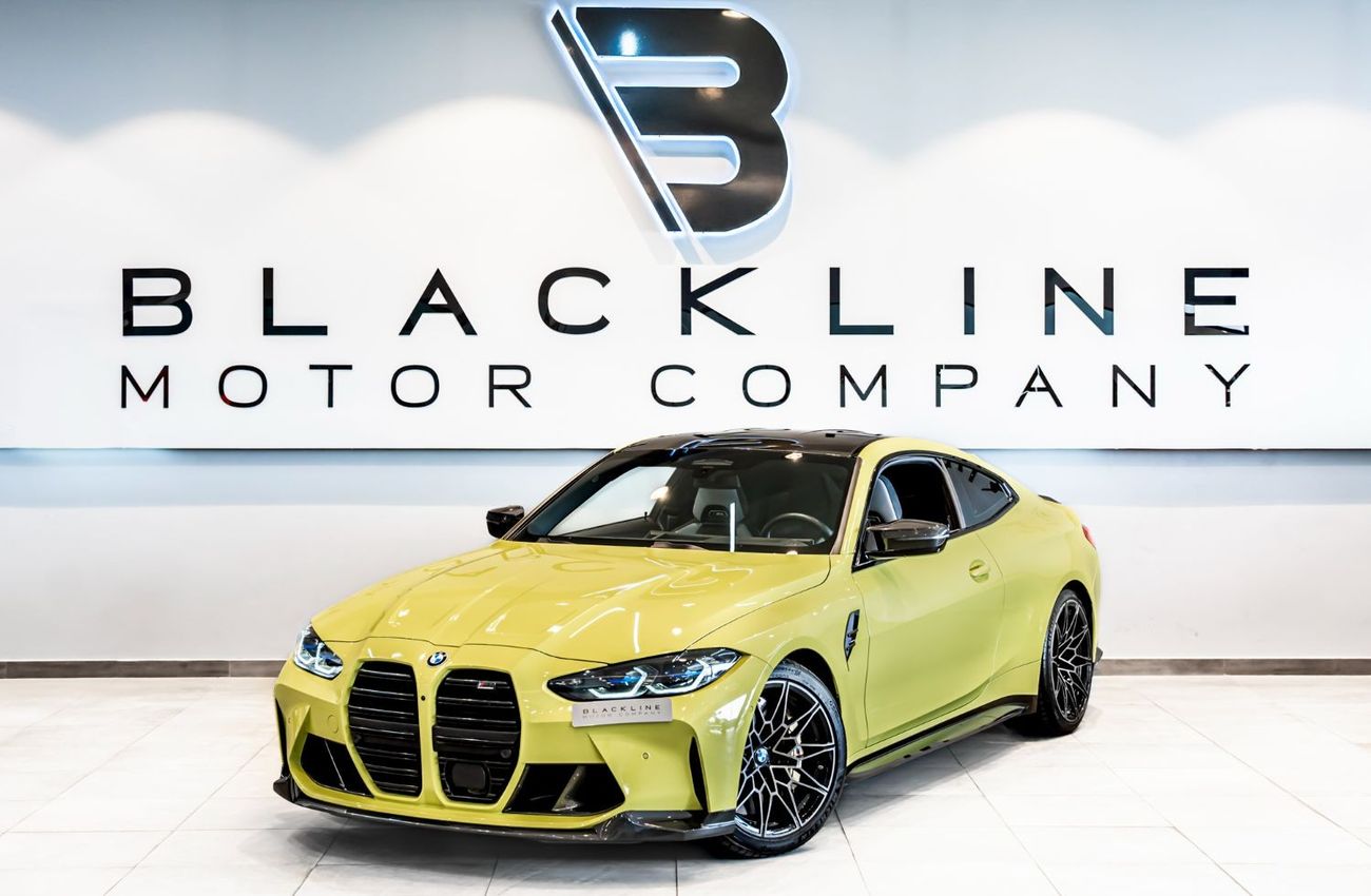 بي أم دبليو M4 2024 BMW M4 Competition, 2028 BMW Warranty + Service Contract, Akrapovic Exhaust, Low KMs, GCC