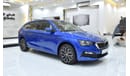 Skoda Scala EXCELLENT DEAL for our Skoda Scala ( 2021 Model ) in Blue Color GCC Specs