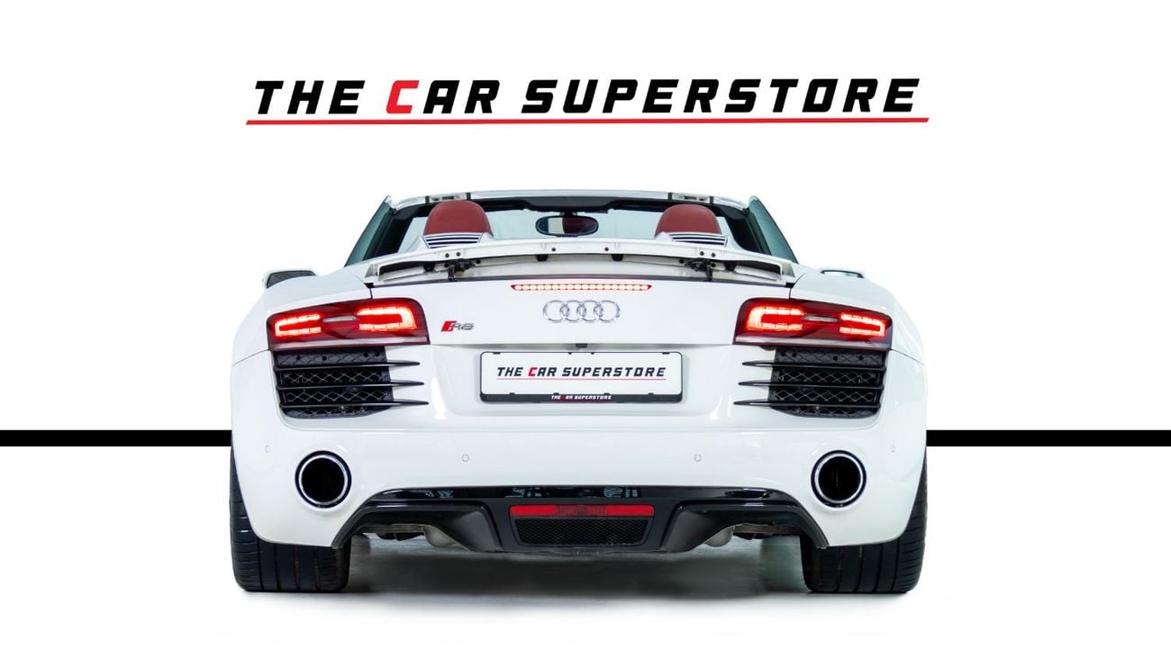 Audi R8 Spyder FSI 4.2L (430 HP) GCC-V8 Naturally Aspirated-Red Interior-Bang Olufsen Sound System