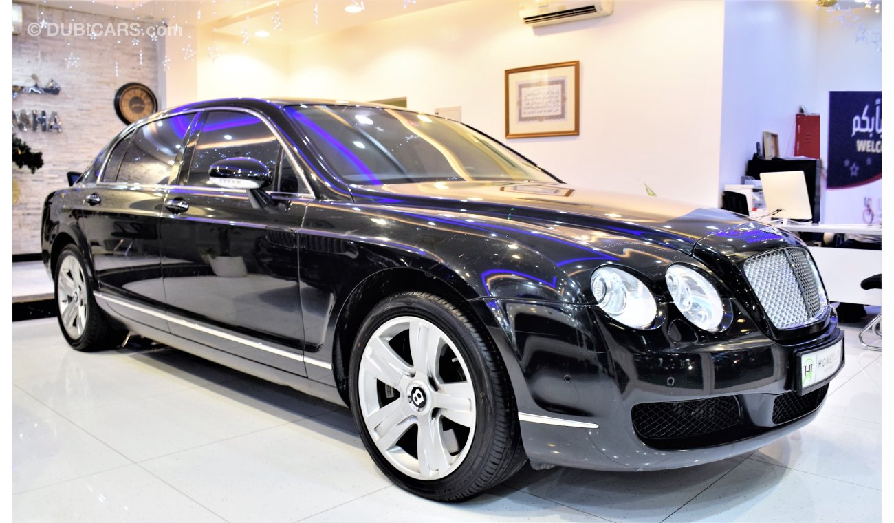 بنتلي كونتيننتال فلاينج سبر VERY LOW MILEAGE ONLY 26000 KM Bently Continental Flying Spur 2008 Model V12!! in Black Color! GCC