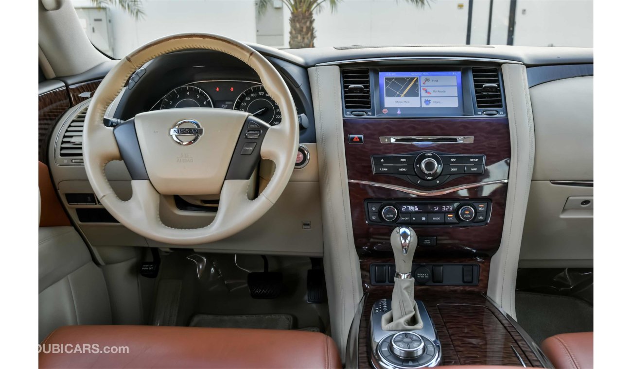Nissan Patrol SE 5.6L V8 - 2015 - Under Warranty - AED 2,330 PER MONTH - 0% DOWNPAYMENT