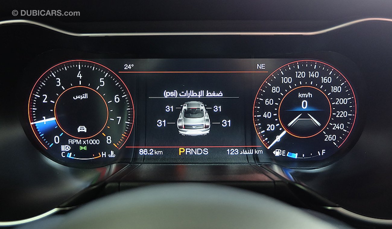 Ford Mustang GT Premium, 5.0-V8 GCC, 0km w/ 3Yrs or 100K km WRNTY + 60K km Service at Al Tayer # Digital Cluster