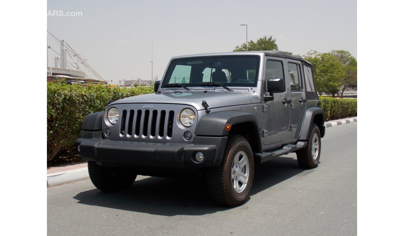 Jeep Wrangler Brand New 2016 UNLIMITED SPORT 3.6L V6 GCC With 3 Yrs/60000 km Dealer * RAMADAN OFFER *