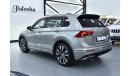 فولكس واجن تيجوان EXCELLENT DEAL for our Volkswagen Tiguan R-Line 4Motion ( 2019 Model ) in Beige / Silver Color GCC S