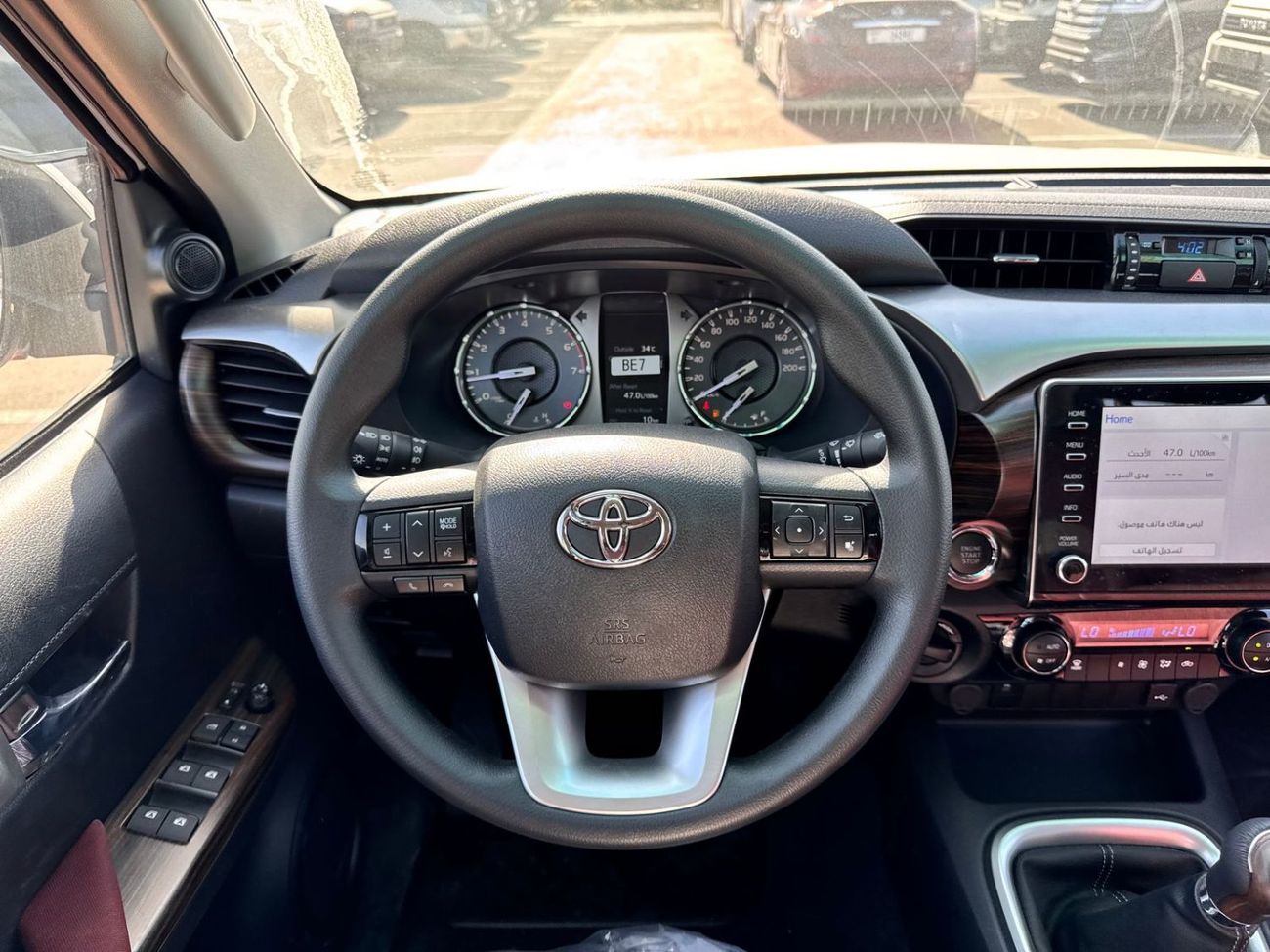 تويوتا هيلوكس TOYOTA HILUX DC 4X4 2.7L M/T FULL PUSH WOOD CRUISE BSM CAM