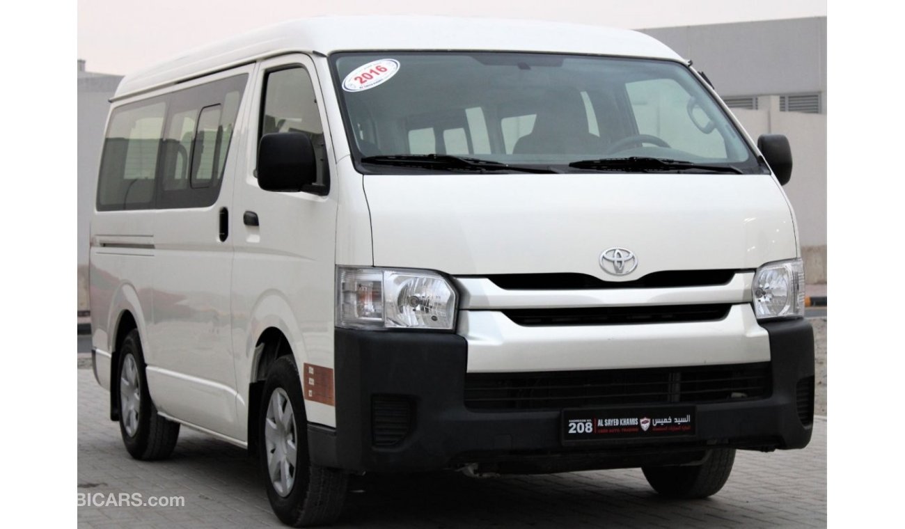 Toyota Hiace Toyota Hiace 2016 GCC Midroof in excellent condition without accidents, very clean from inside and o
