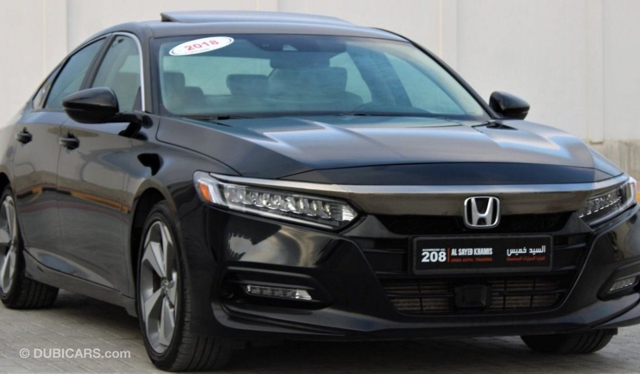 Honda Accord Sport Sport Sport Honda Accord 2018 GCC, full option, in excellent condition, without accidents,