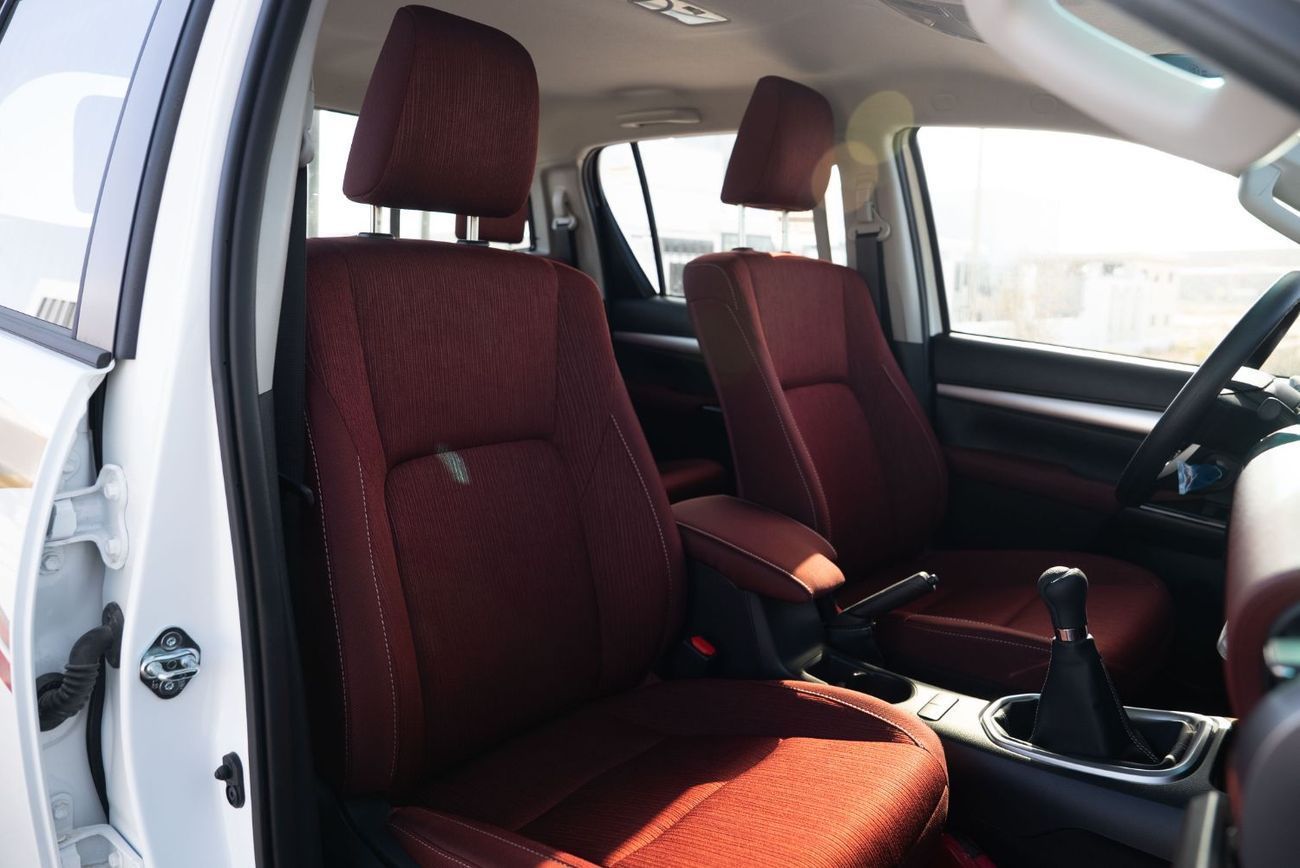 Toyota Hilux GLX 2.7L - Manual - White Inside Maroon | Export Only